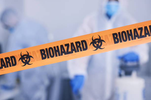 Professional Biohazard Cleanup technician working in Elkridge, MD